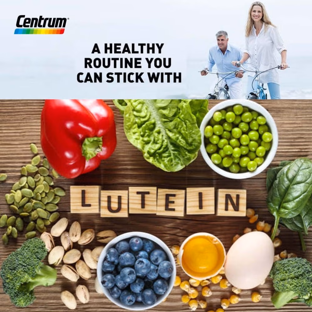 Centrum Silver with Lutein for Adults 50+ 100 Tablets – Multivitamin for Eye, Heart & Bone Health 3