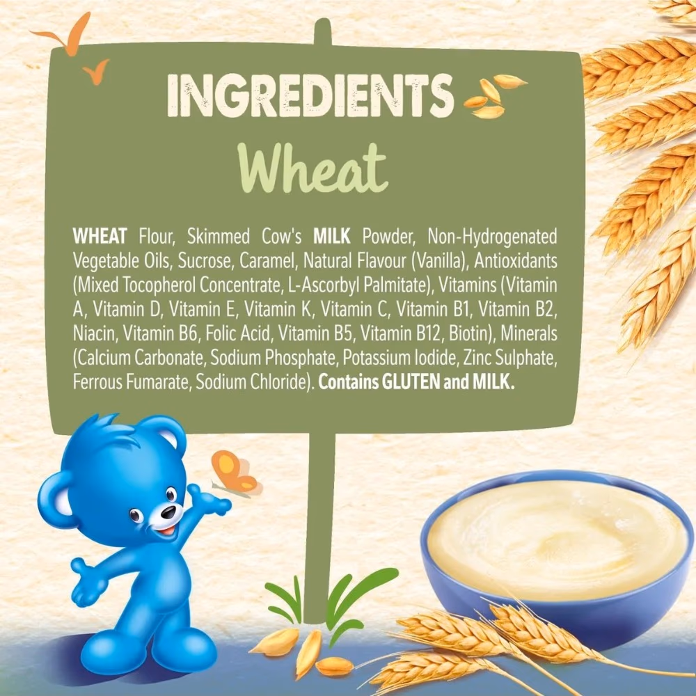 Nestle Cerelac Wheat 1kg – Iron Fortified Baby Cereal with Essential Nutrients 2