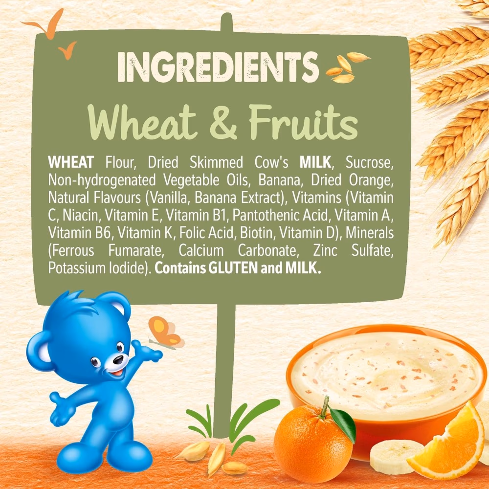 Nestle Cerelac Wheat & Fruits 400g – Iron Fortified Baby Cereal with Essential Vitamins & Minerals 3