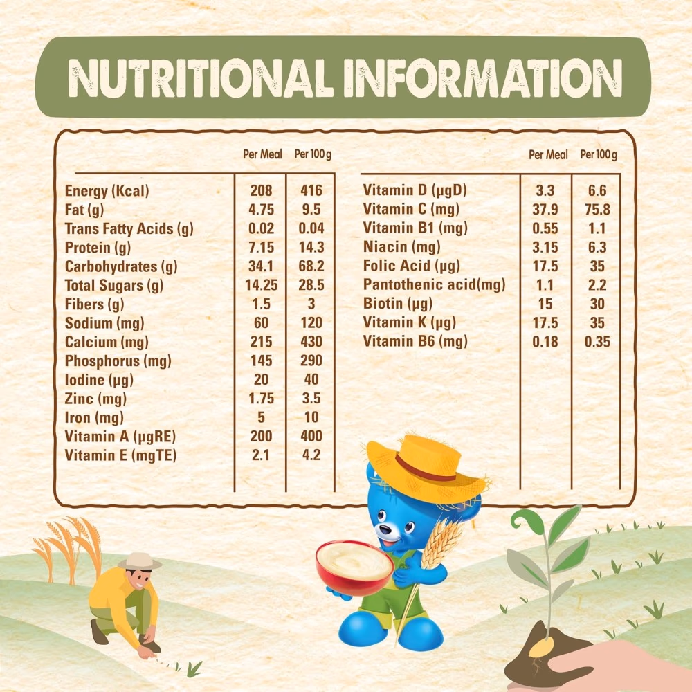 Nestle Cerelac Wheat & Fruits 1kg – Iron Fortified Baby Cereal with Essential Vitamins & Minerals 2