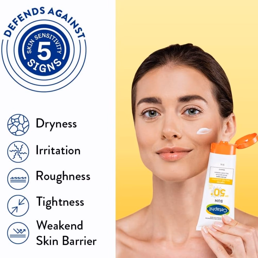 Cetaphil Sun SPF 50+ Light Gel 50ml – Lightweight Sunscreen for Face & Body, Sensitive Skin Friendly 2