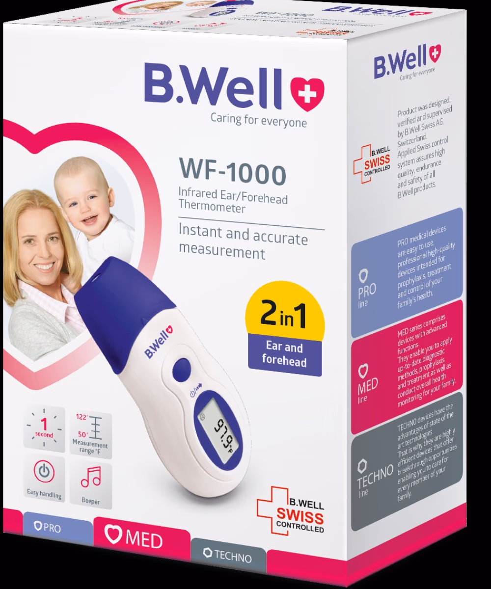 B.Well Infrared Ear/Forehead Thermometer - WF 1000 2