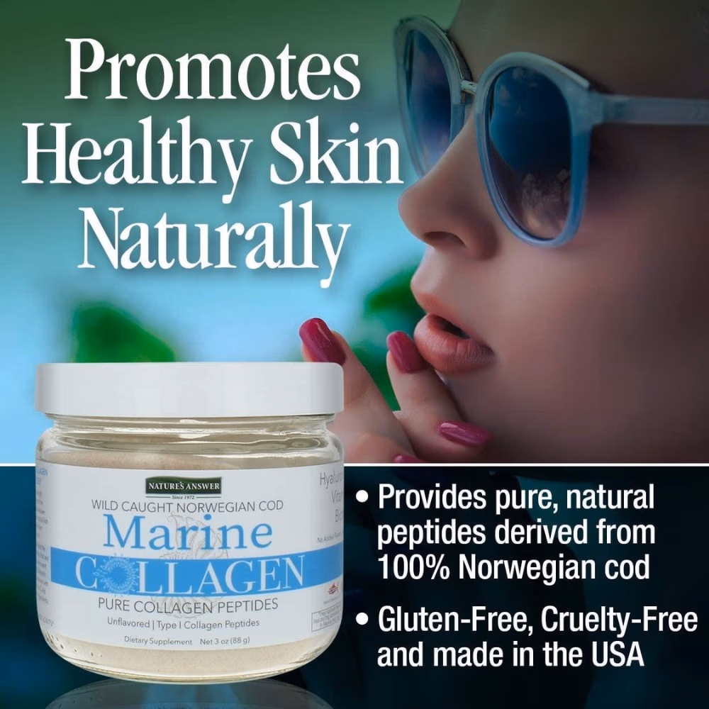 Natures Answer Marine Collagen Powder 88gm-Unflavored 3