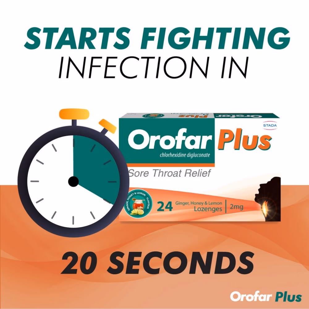 Orofar Plus Ginger Honey &amp; Lemon Lozenges 24S 2