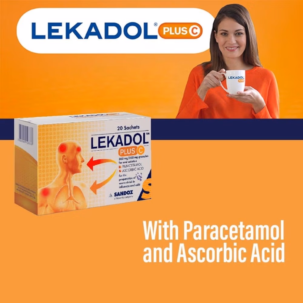 Lekadol Plus C Granules Sachets 20s 3