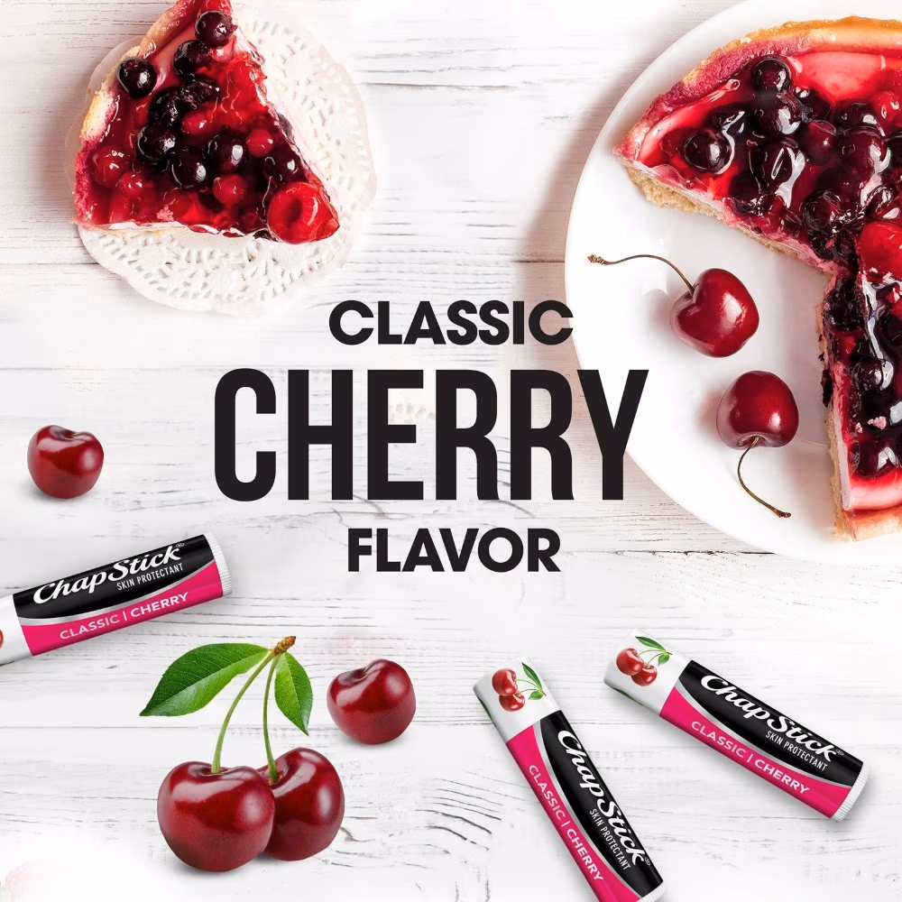 ChapStick Lip Balm Classic Cherry – Moisturizing Lip Care for Soft & Smooth Lips 4