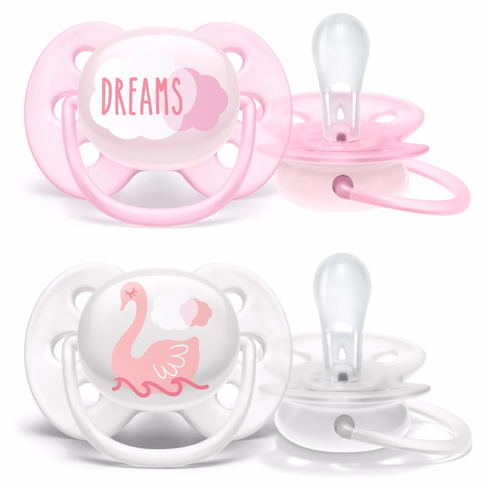 Philips Avent Pacifier Soft Mix Deco 0 to 6 Months Girl 2