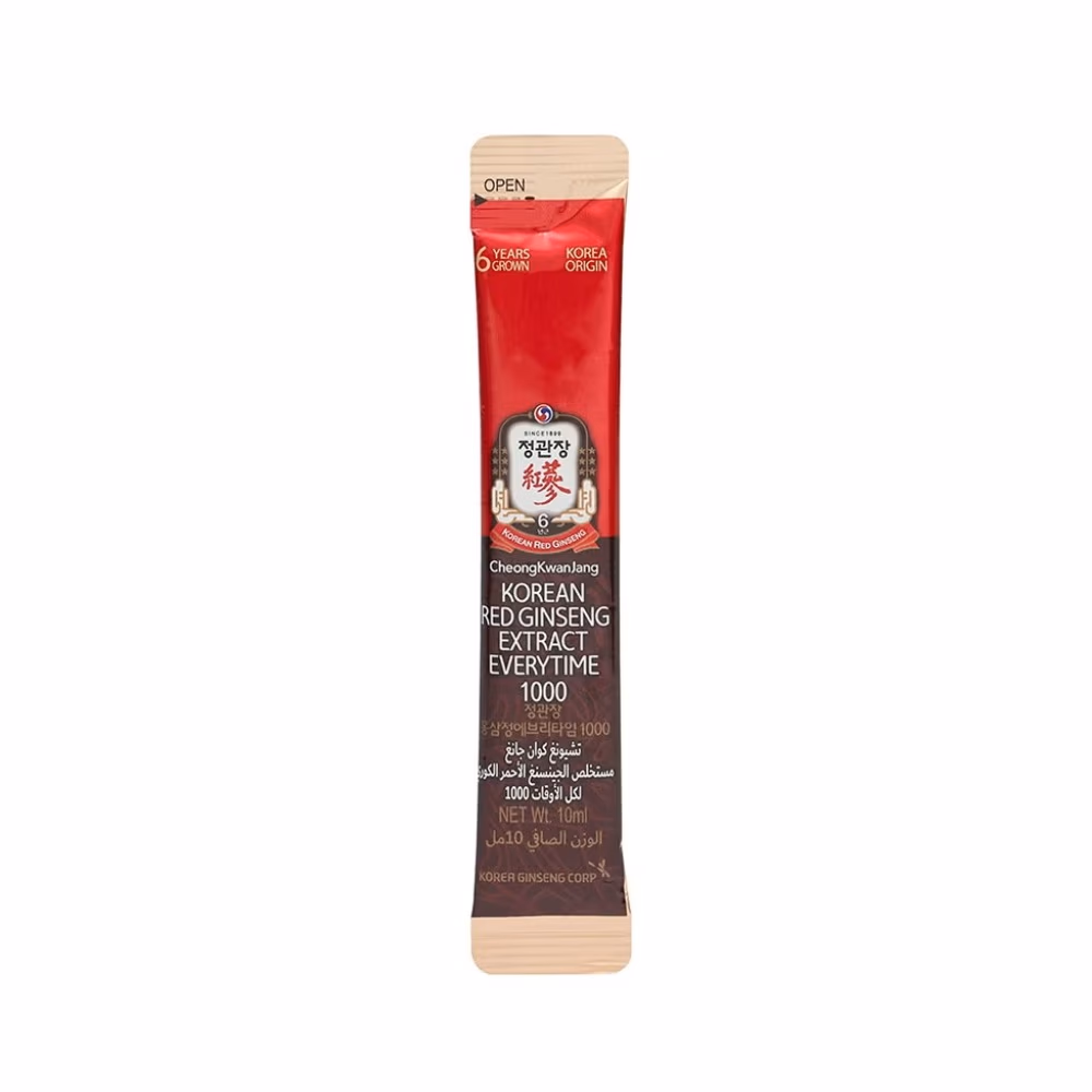 CheongKwanJang Korean Red Ginseng Extract Everytime 1000 20*10ml Sticks – Herbal Tonic Stick for Energy & Immunity Support 2