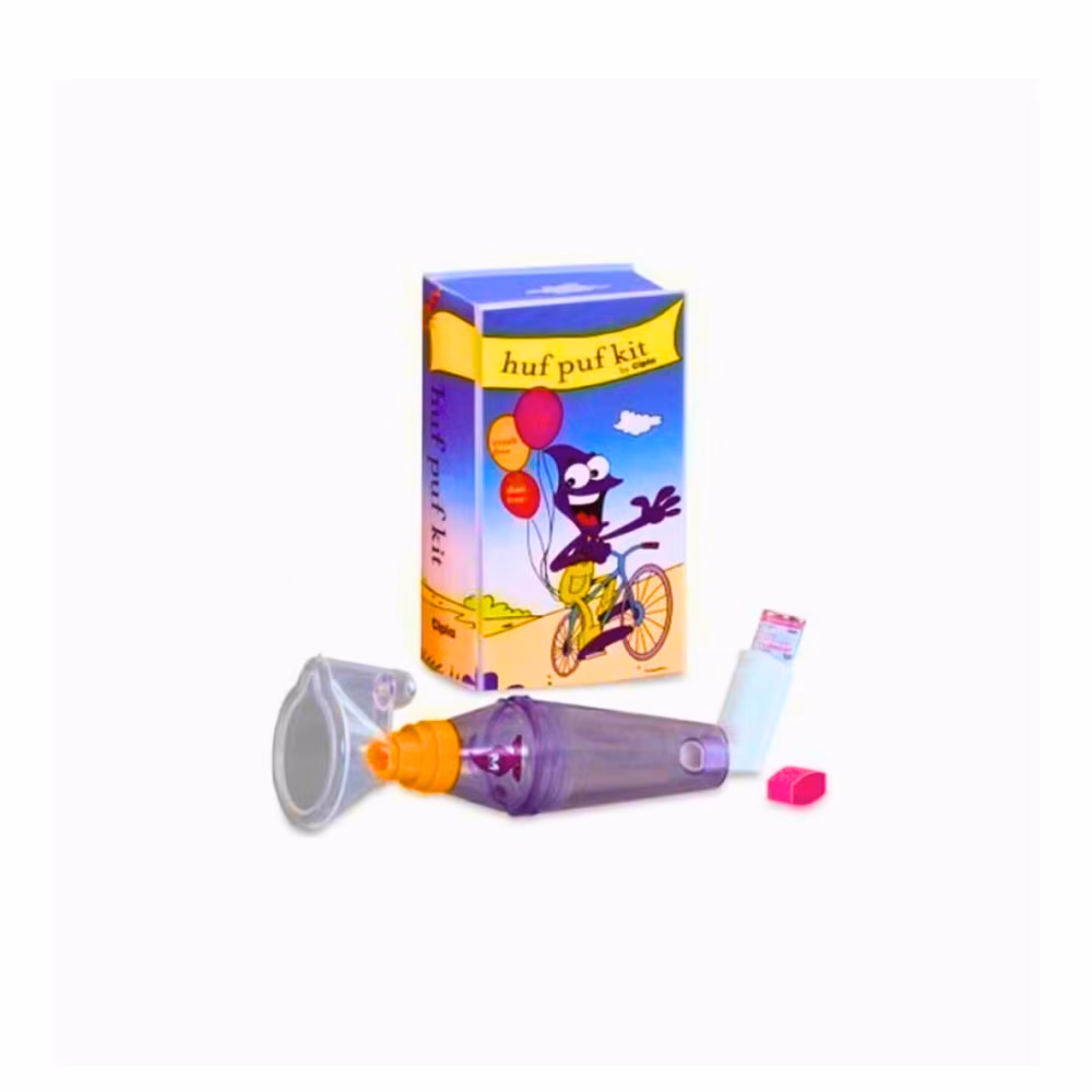 Cipla Huf Puf Kit – Inhalation Spacer Device for Easier Asthma Inhaler Use 4