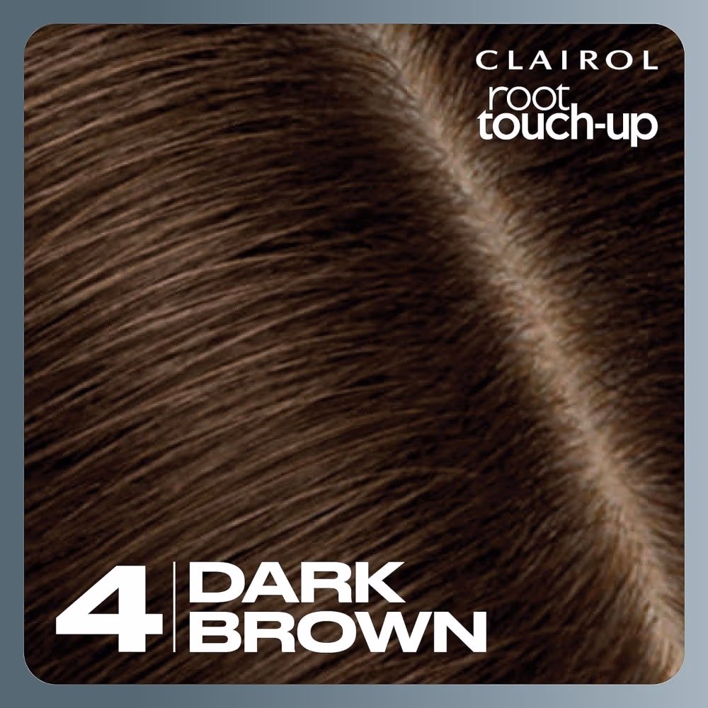 Clairol Root Touch-Up Hair Color Dark Brown No. 4 – Permanent Hair Dye for Gray Coverage 2