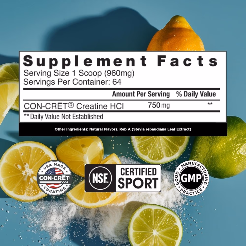 Con-Cret Creatine Lemon Lime – 60 Servings 2
