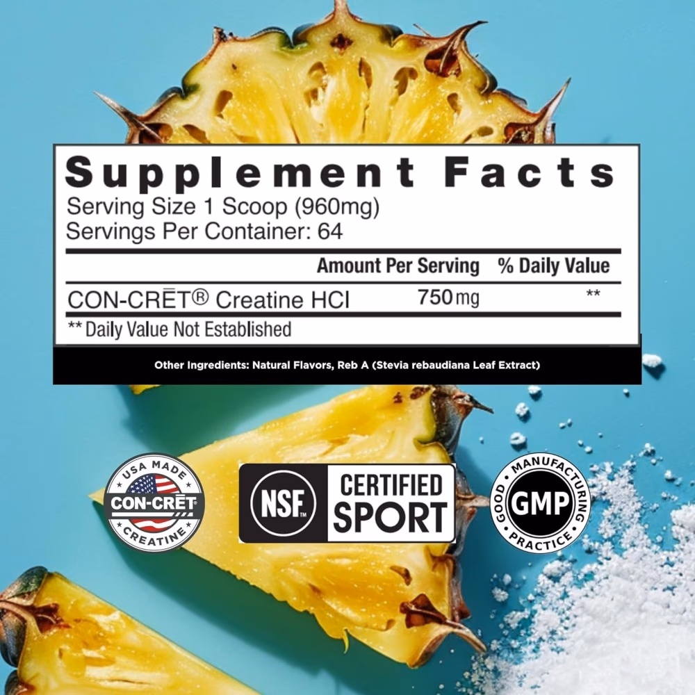 CON-CRET Creatine Pineapple – 60 Servings 3