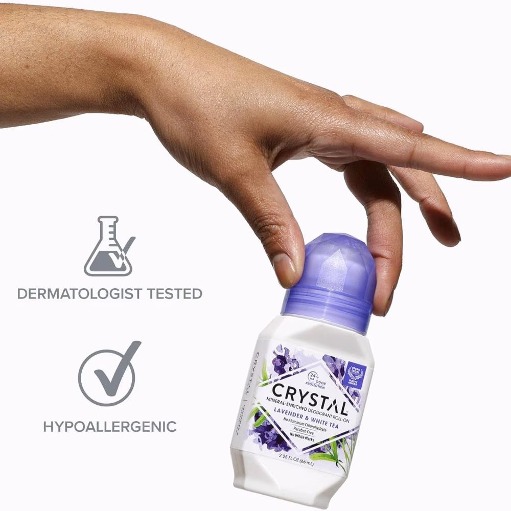 Crystal Deo Roll-On Lavender & White Tea 66ML 2