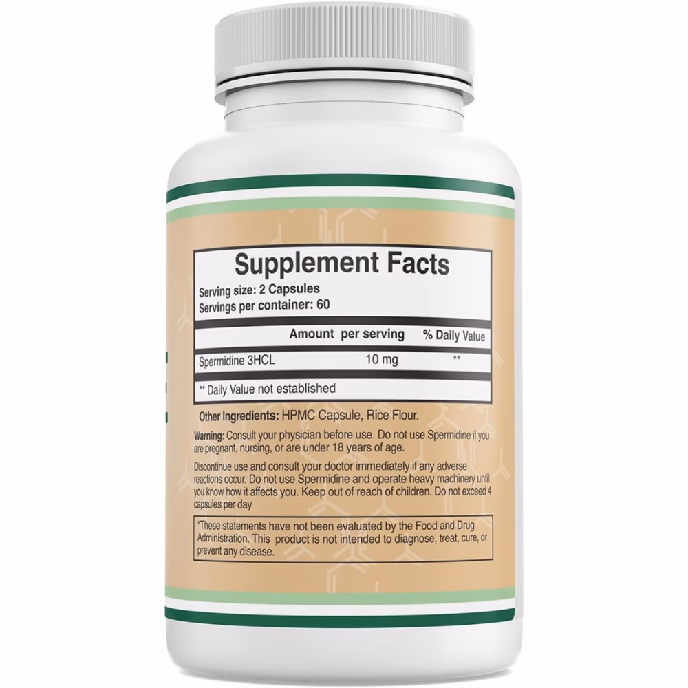 Double Wood Spermidine 10mg 120 Capsules 4