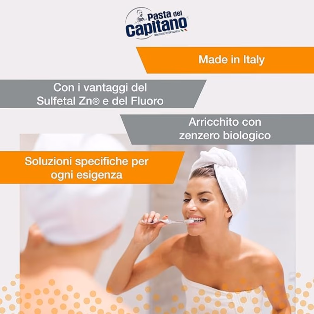Pasta Del Capitano Ginger Toothpaste 75ml 3
