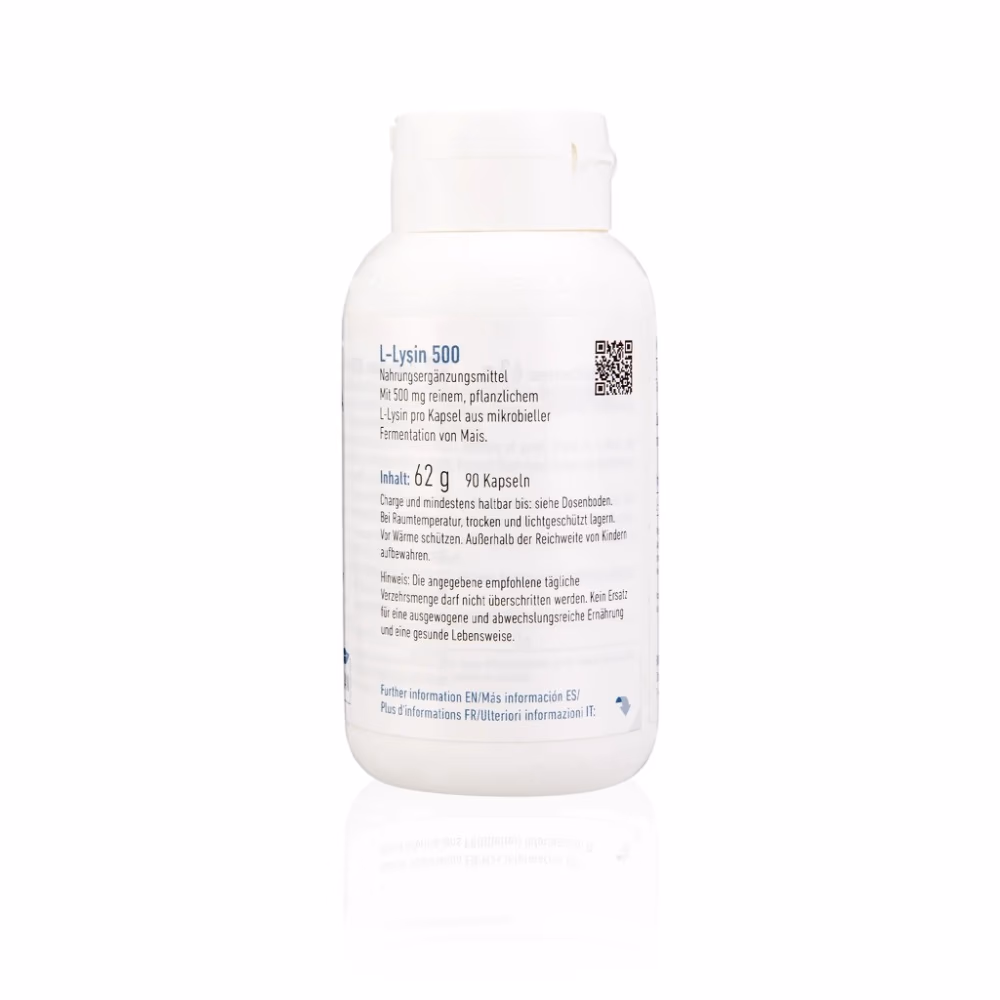 Biogena L-Lysine 500 90 Capsules 2