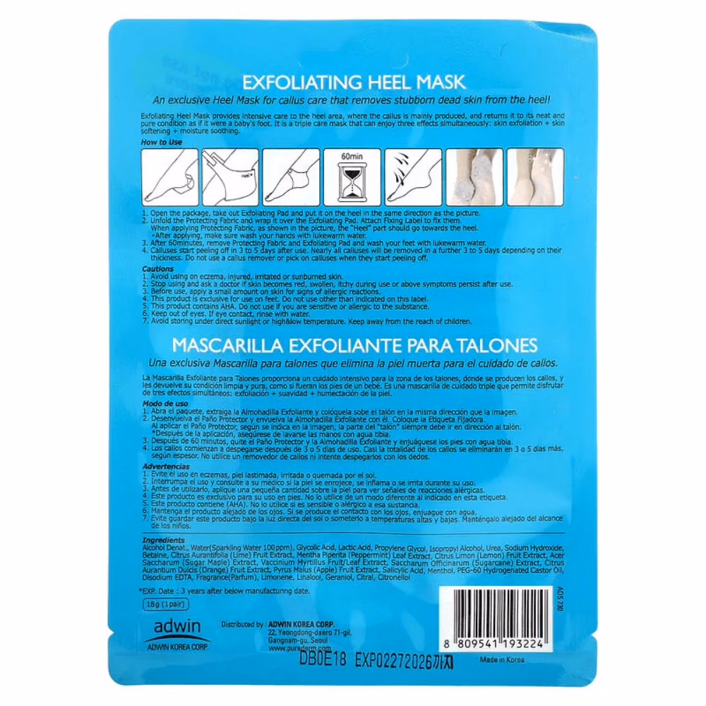 Puredrem Exfoliating Heel Mask 1 Pair 2