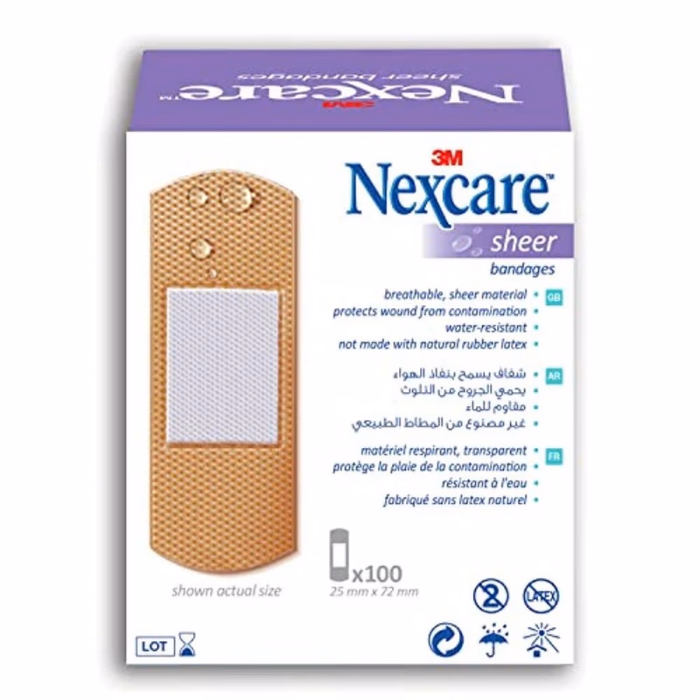 Nexcare Sheer Bandages 100s 2