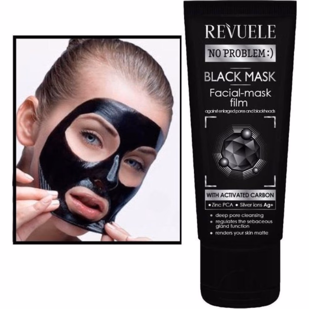Revuele Charcoal Facial Peel-Off Black Mask 80ml 3