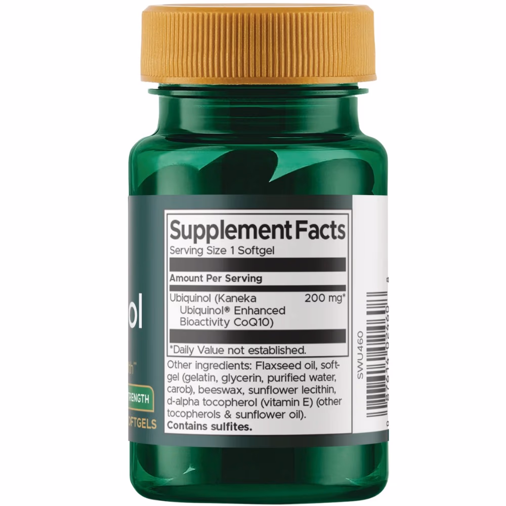 Swanson Ubiquinol 200mg-30 Softgels  2