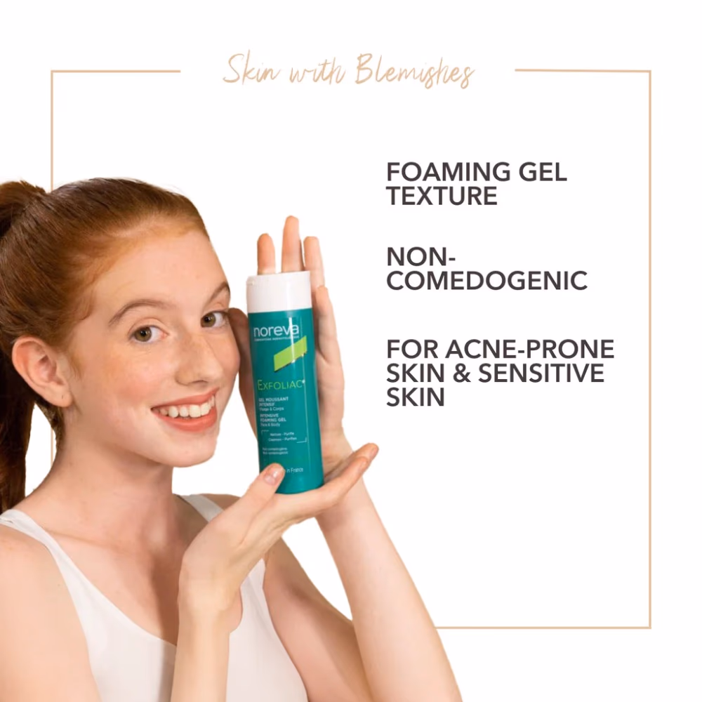 Noreva Exfoliac Intensive Foaming Gel 200ml 3