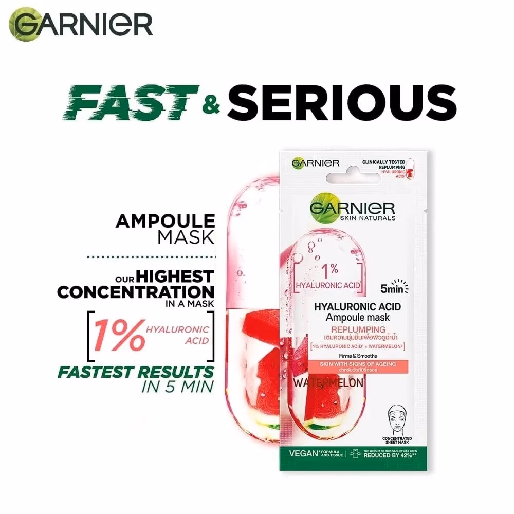 Garnier SkinActive Hyaluronic Acid Hydrating Sheet Mask 15g 3