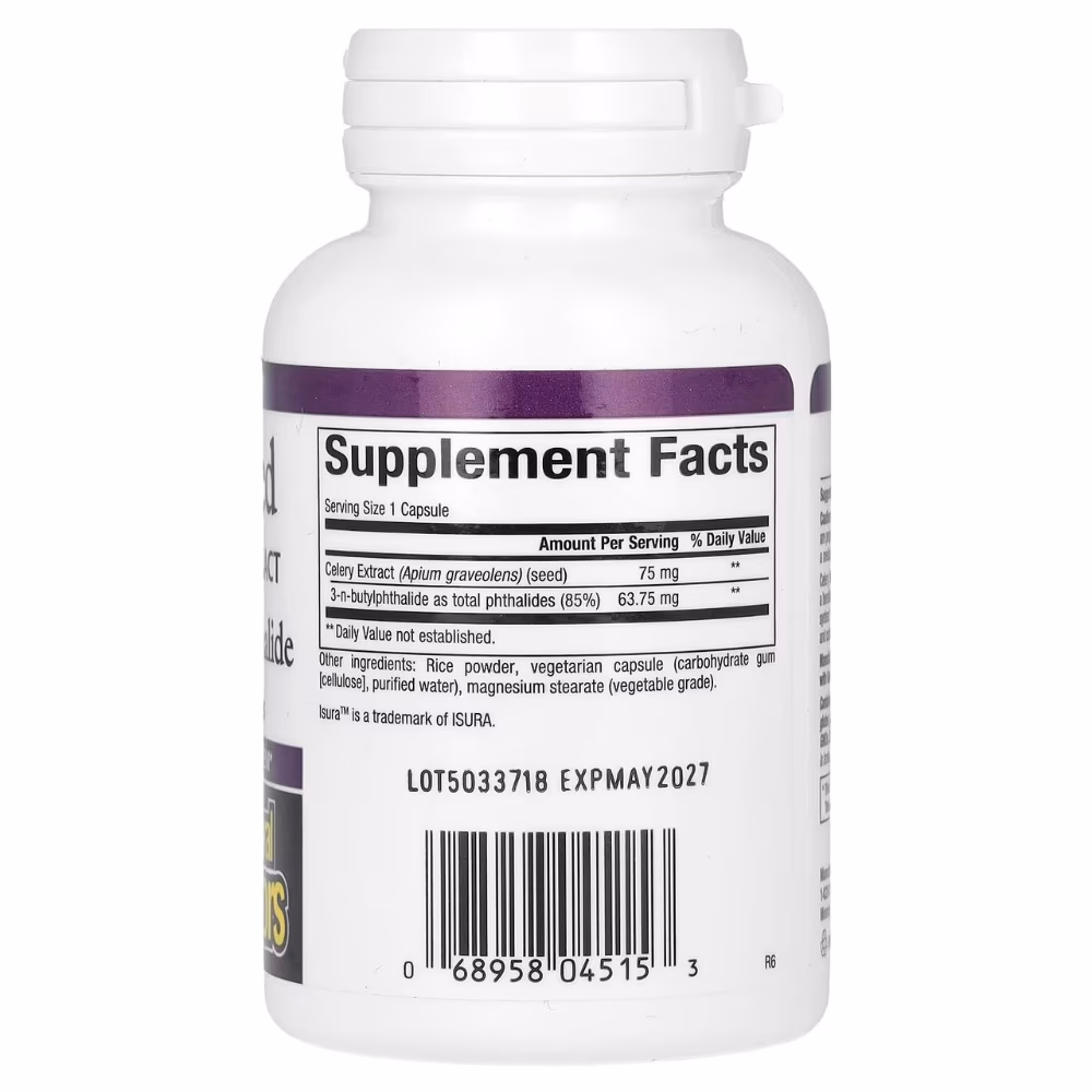Natural Factors Celery Seed 60 Veg Caps 2