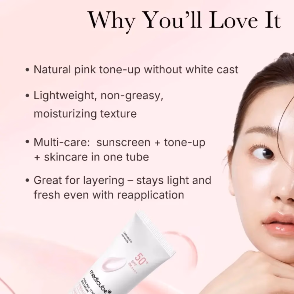 Medicube PDRN Pink Tone Up Sun Cream SPF50 50ml 4