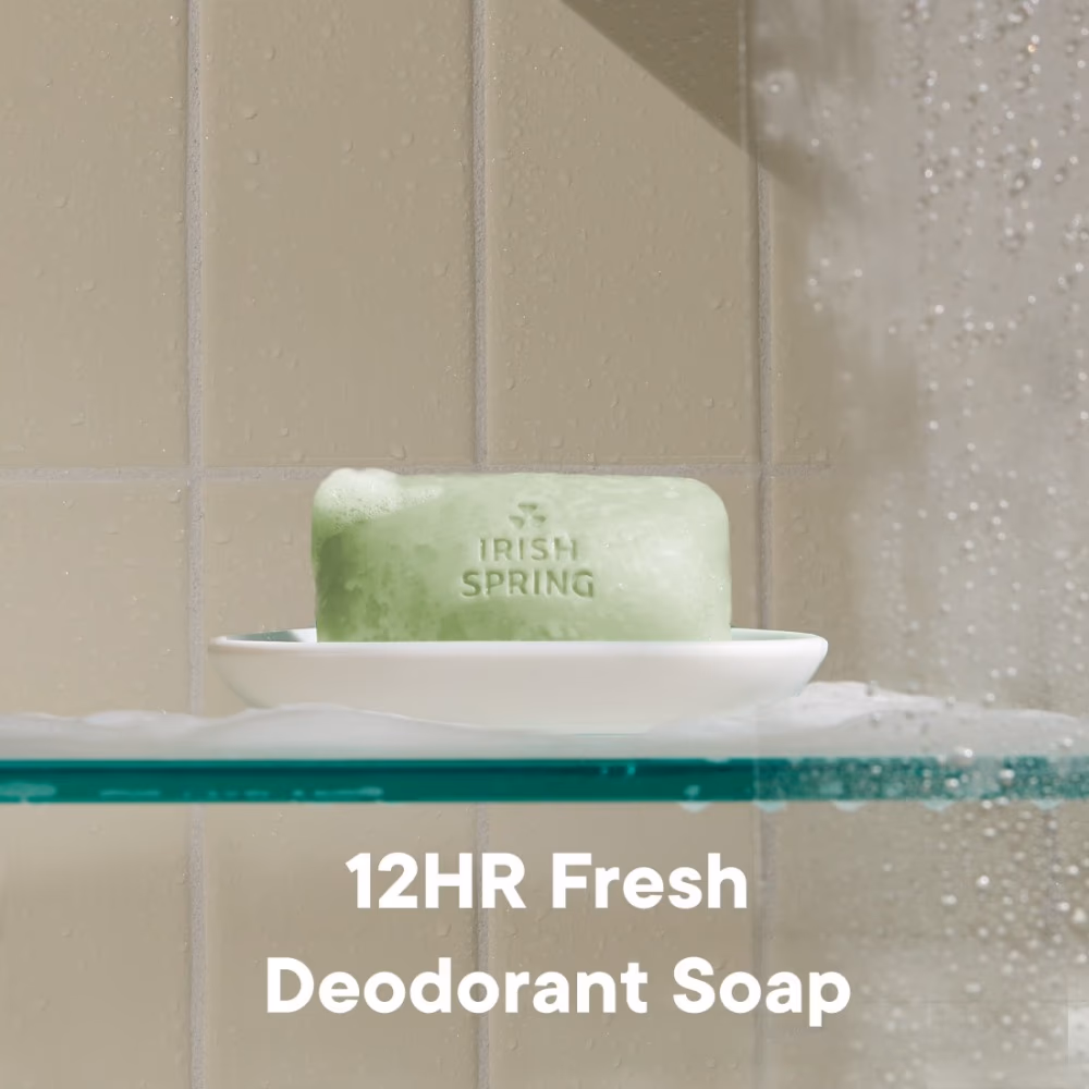 Irish Spring Aloe Mist Deodorant Soap Bar – 3.7 oz, 3-Pack  4