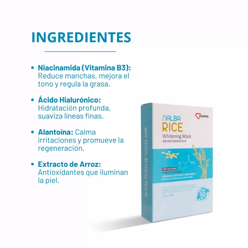 Diapia Rice Whitening Mask 23ml 3