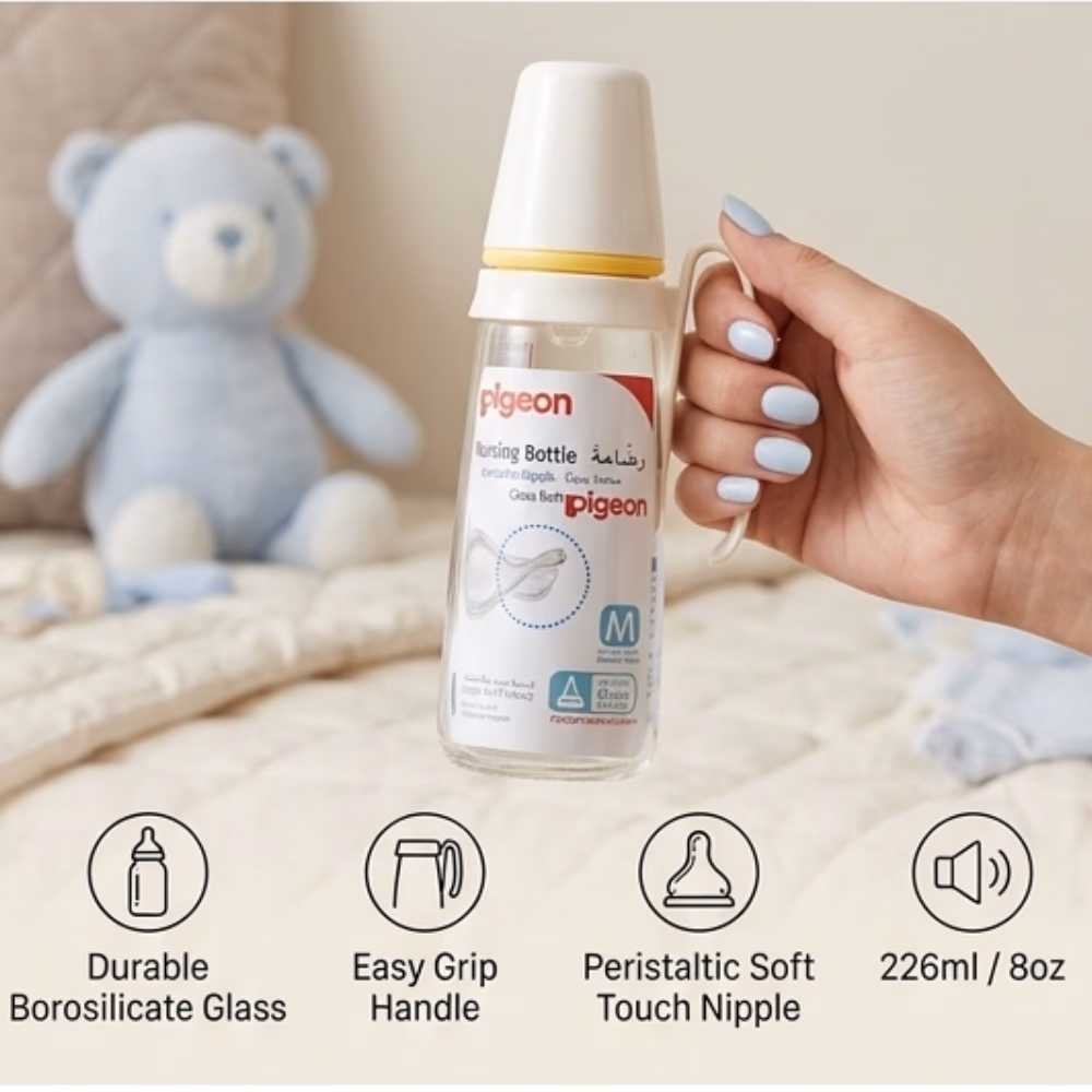 Pigeon Bottle with Handle Glass 226ml 3