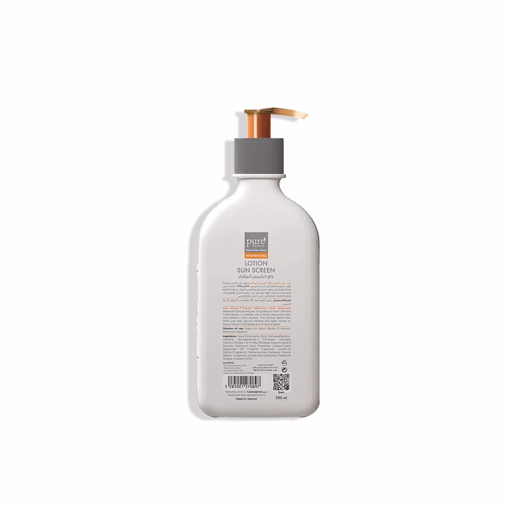 Pure Beauty Whitening Lotion Sunscreen 200ml 3