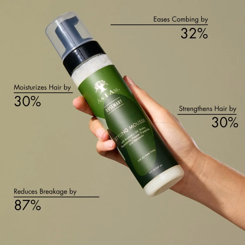 Asiam Rosemary Styling Mousse 237ml 5