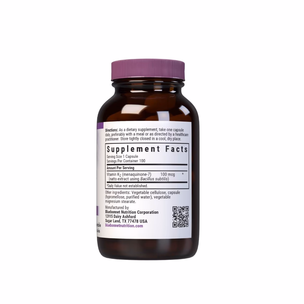 Bluebonnet Vitamin K2 100Mcg VegCapsules 100S  5