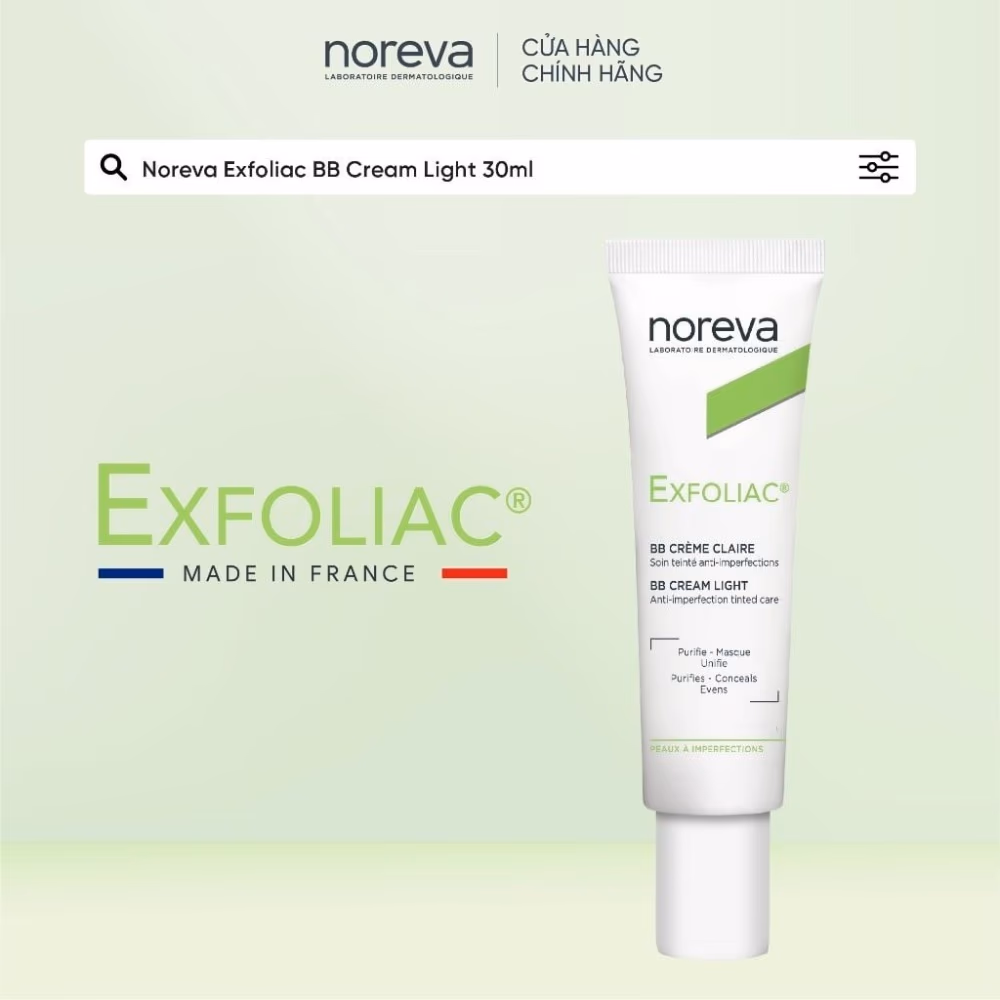 Noreva Exfoliac BB Cream Light 30ml 2