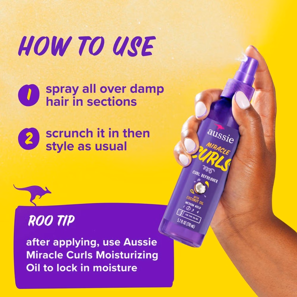 Aussie Miracle Curls Curl Refresher Spray 170Ml 2