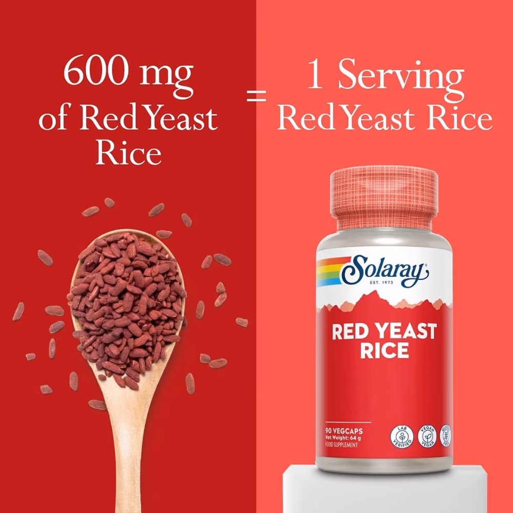 Solaray Red Yeast Rice 600mg 90 Veg Caps 4