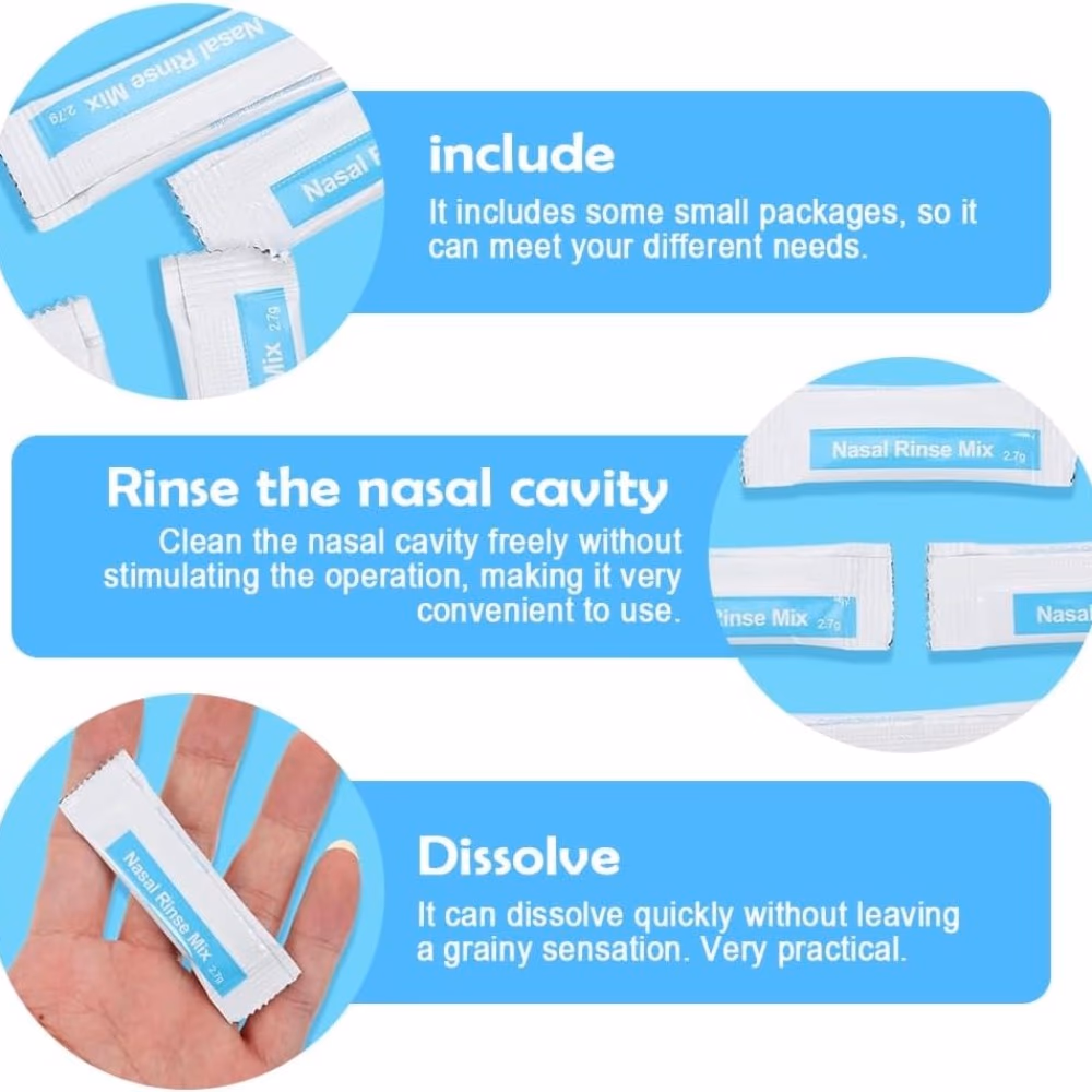 EzyCare Plus Nasal Rinse Mix 30s  5