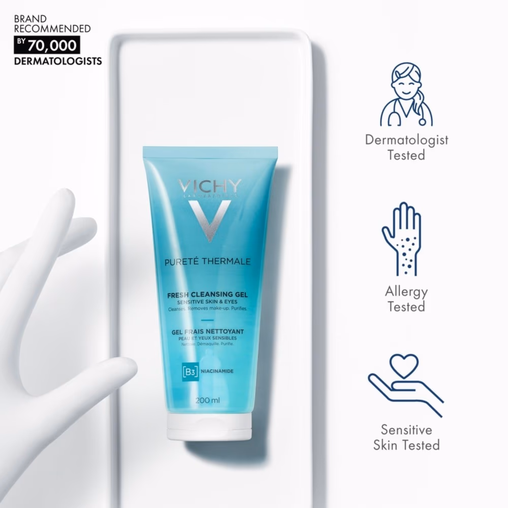Vichy Purete Thermal Fresh Cleansing Gel +B3 200ML 3