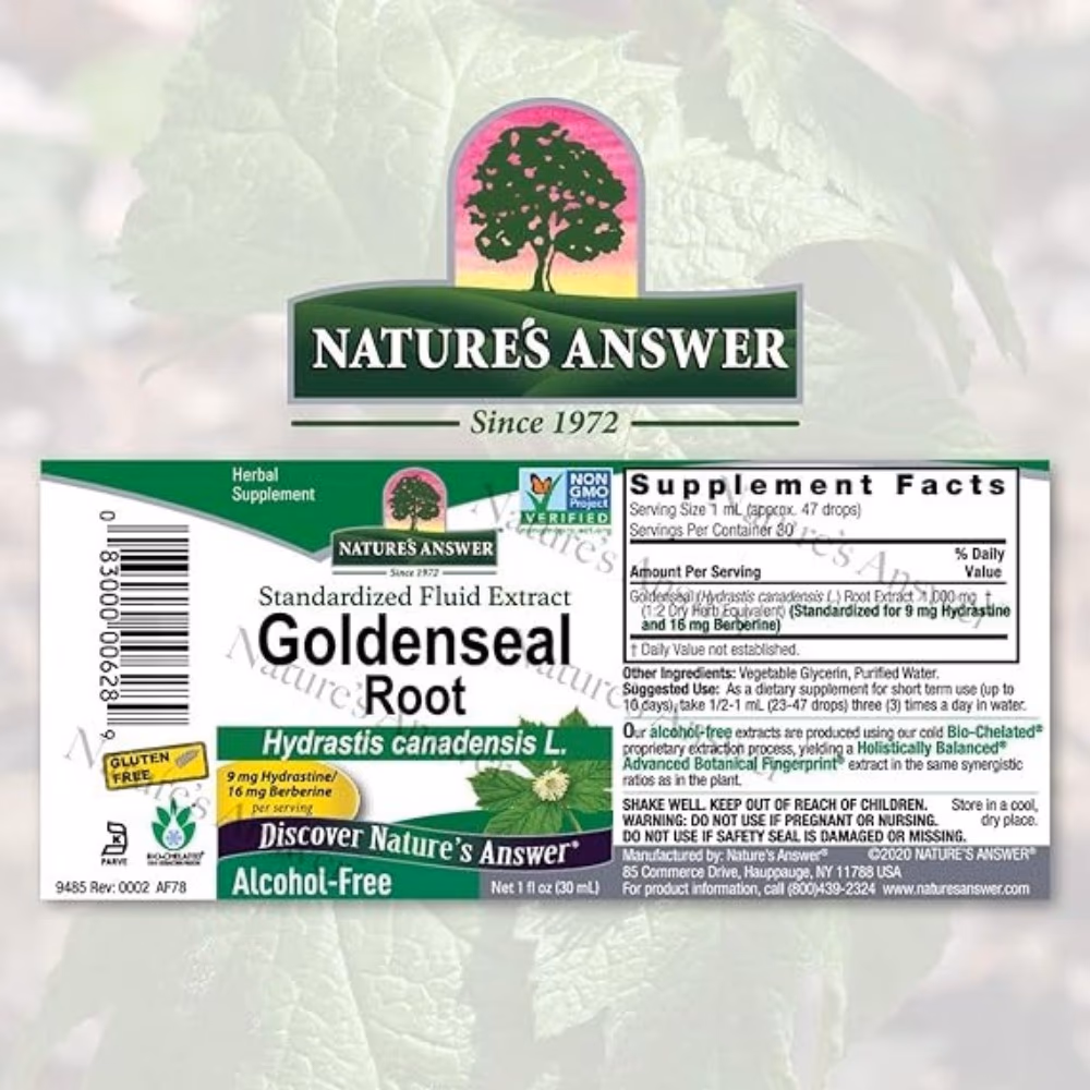Natures Answer Golden Seal Root Drops 30ml 2