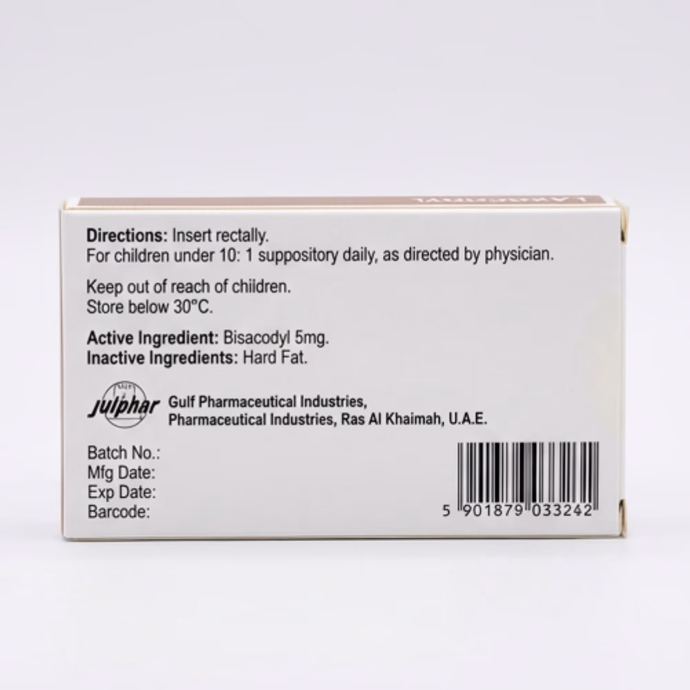 Laxocodyl 5mg Rectal Suppositories 10s 2