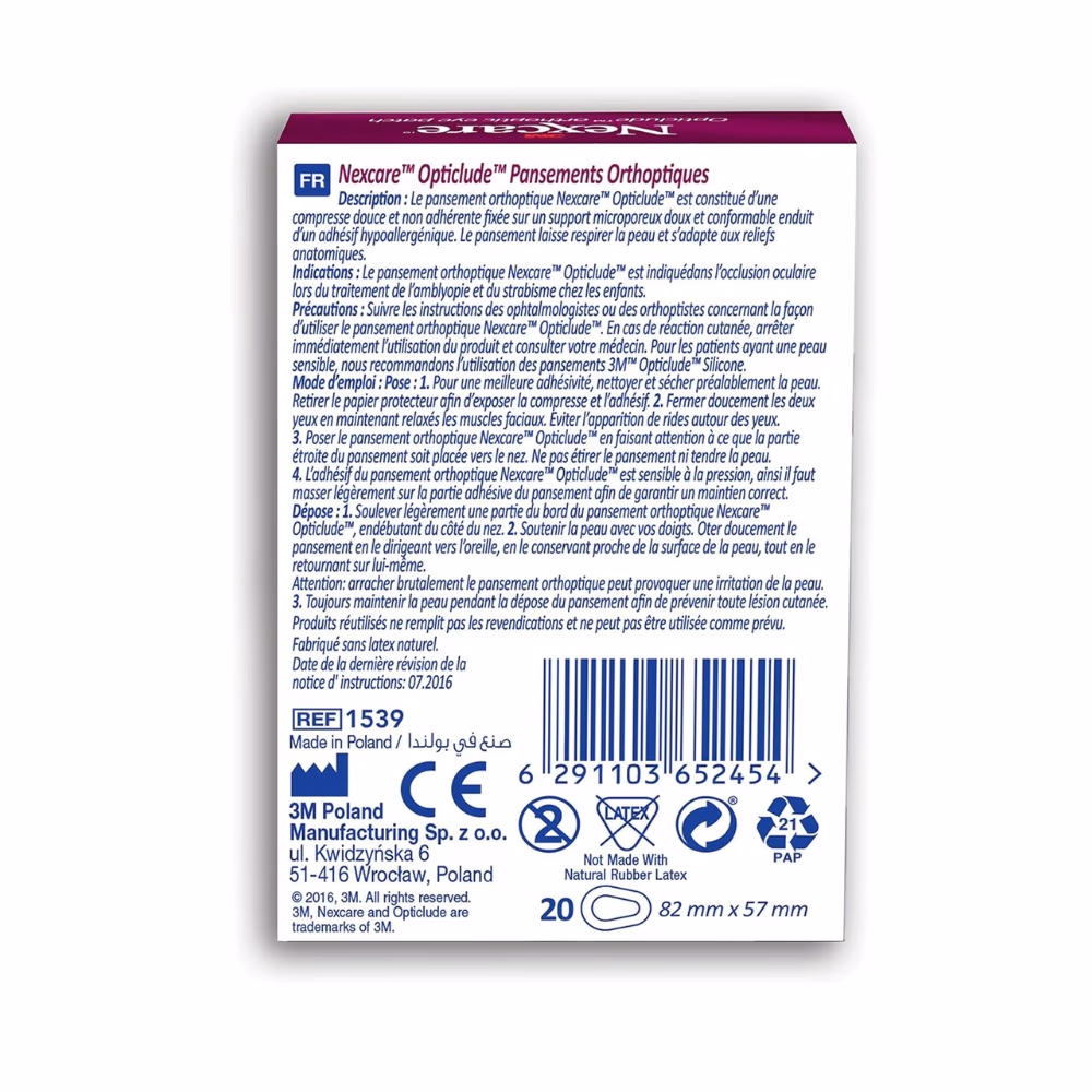 Nexcare Opticlude Orthoptic Eye Patch Regular – 20 Pack 3