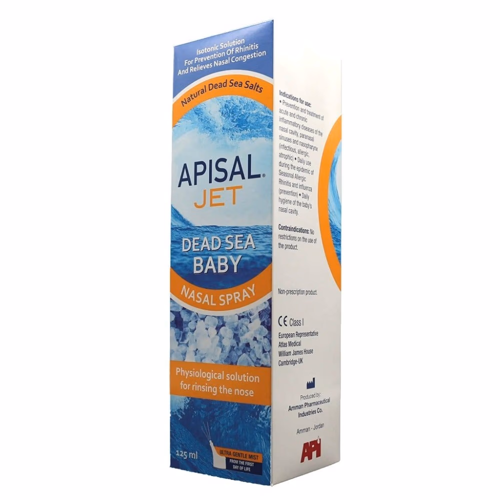 Apisal Jet Dead Sea Baby Nasal Spray 125ml 2