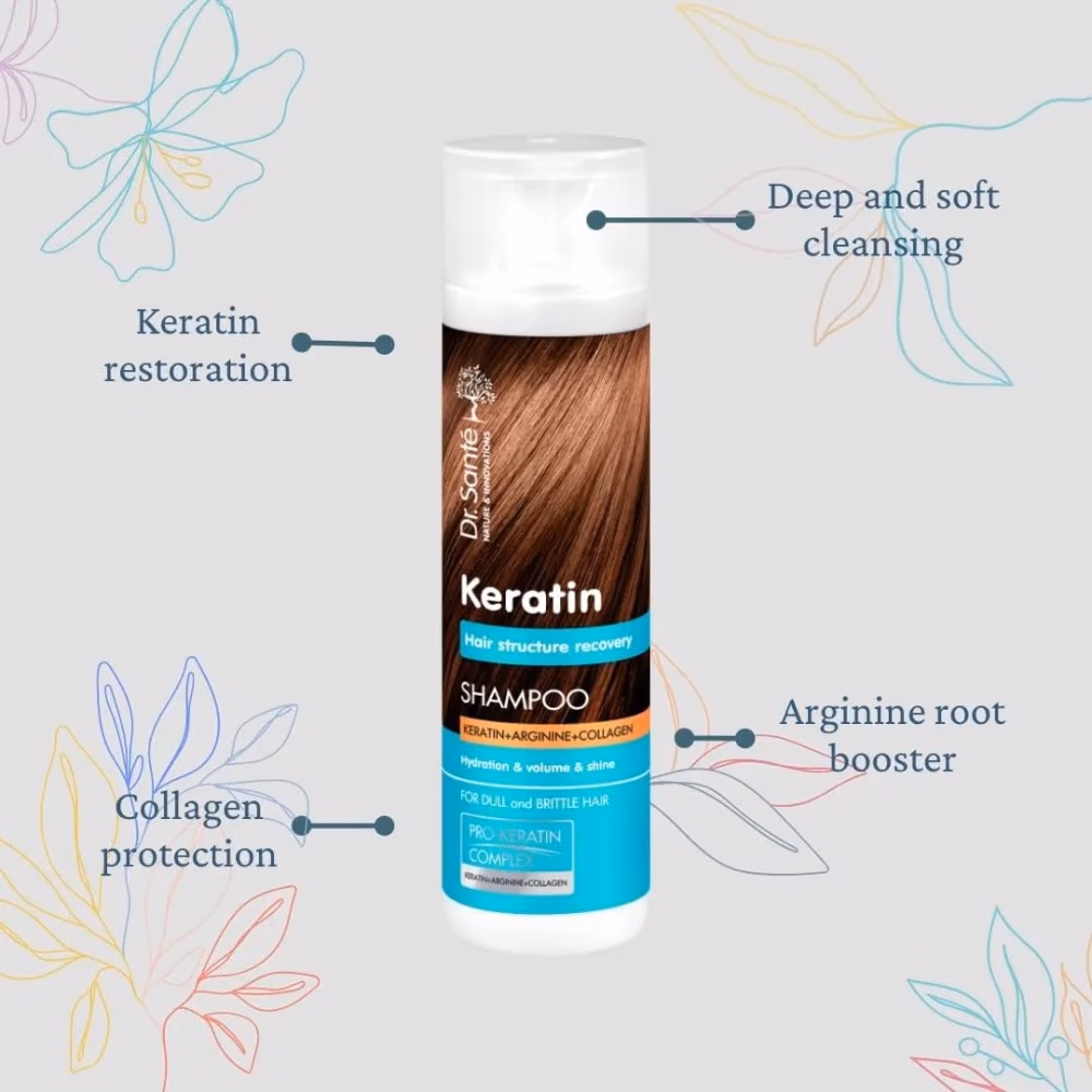 Dr. Sante Keratin Hair Shampoo 250ml 3