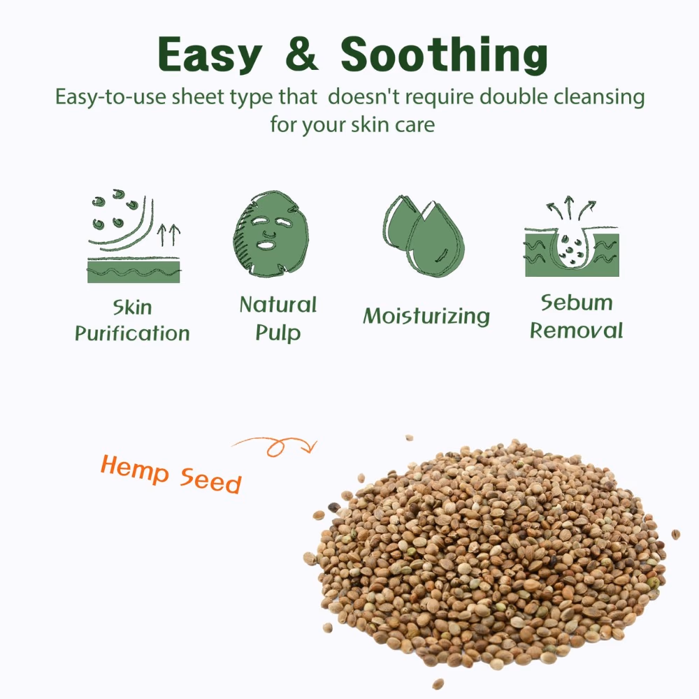 Purederm Hemp Seed Essence Mask 18g ADS-817 4