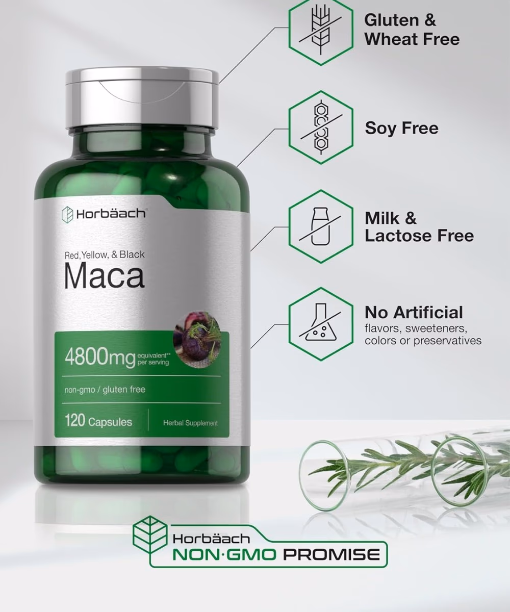 Horbaach Maca 4800mg 120 Capsules 4
