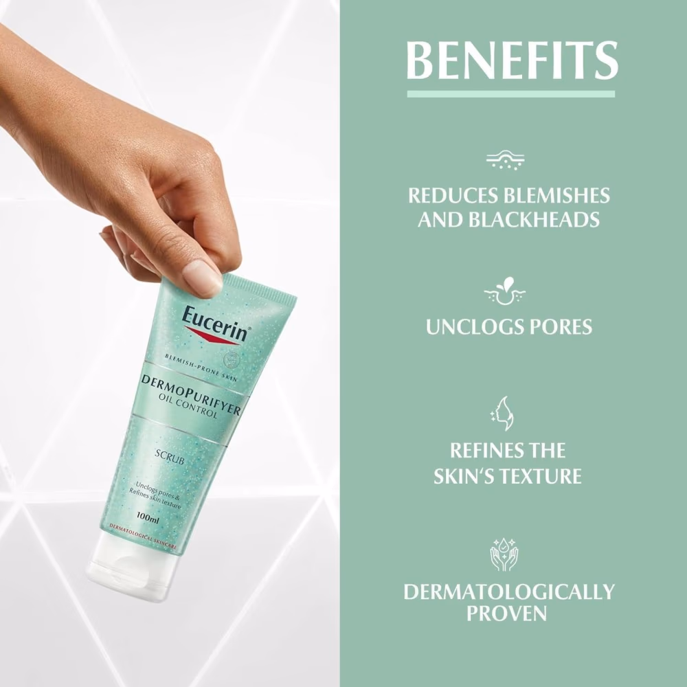 Eucerin Dermopurifyer Oil Control Scrub 100ml 2