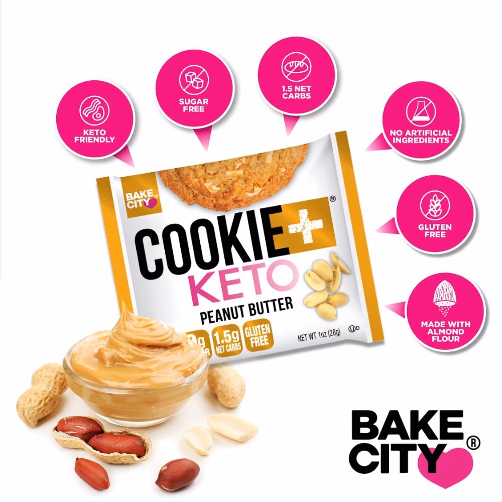 Bake City Cookie+ Peanut Butter Cookie 34g 3