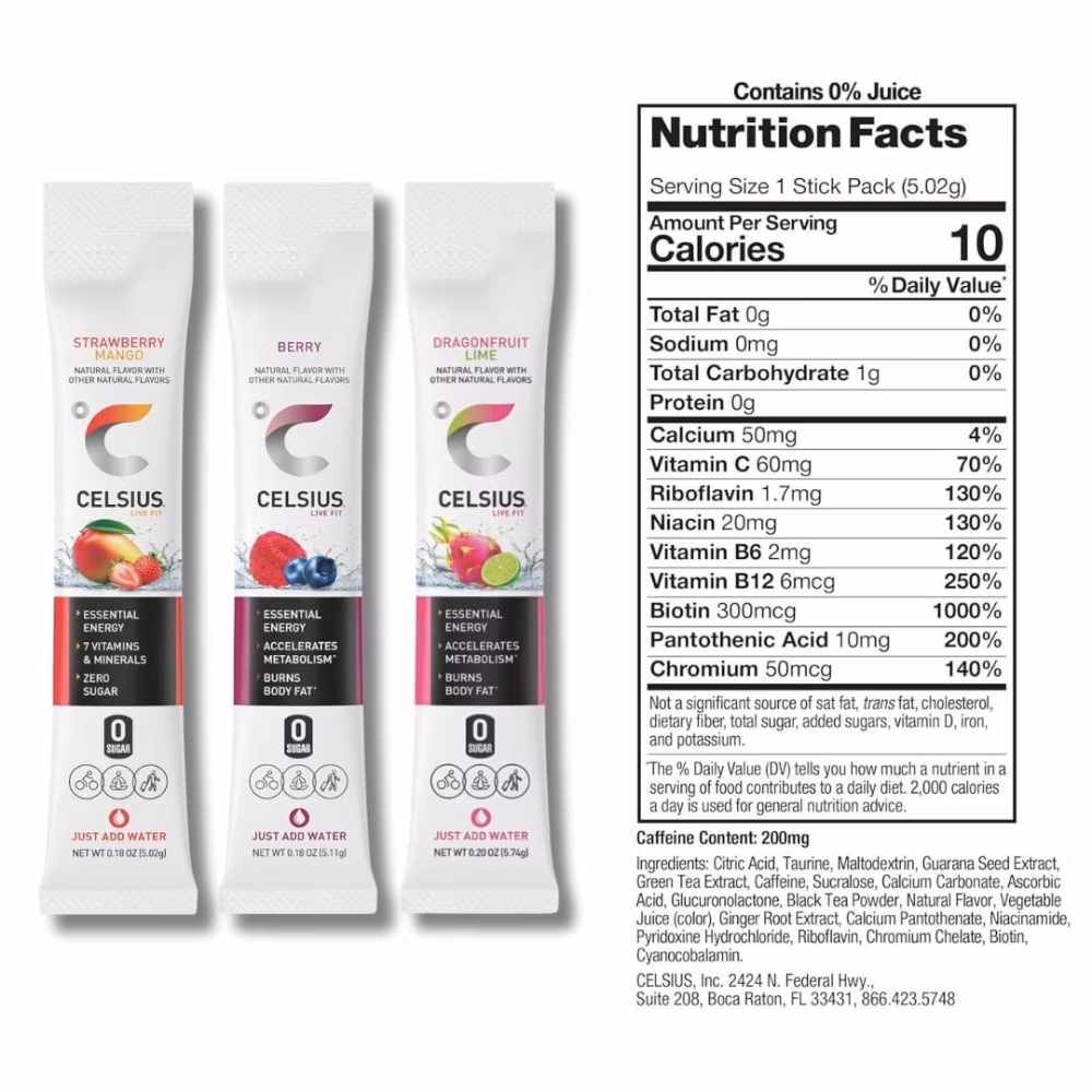 Celsius Essential Energy Powder Sticks 30s 2