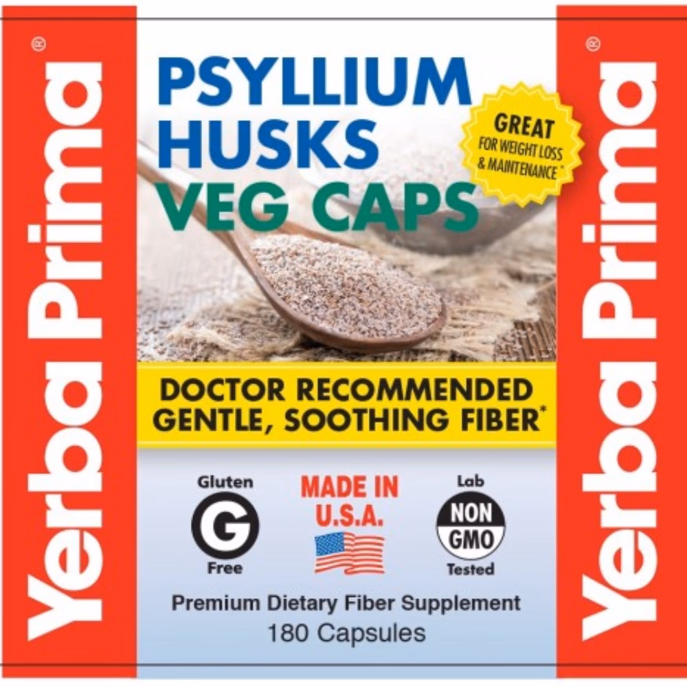 Yerba Prima Psyllium Husks 180 Caps 4
